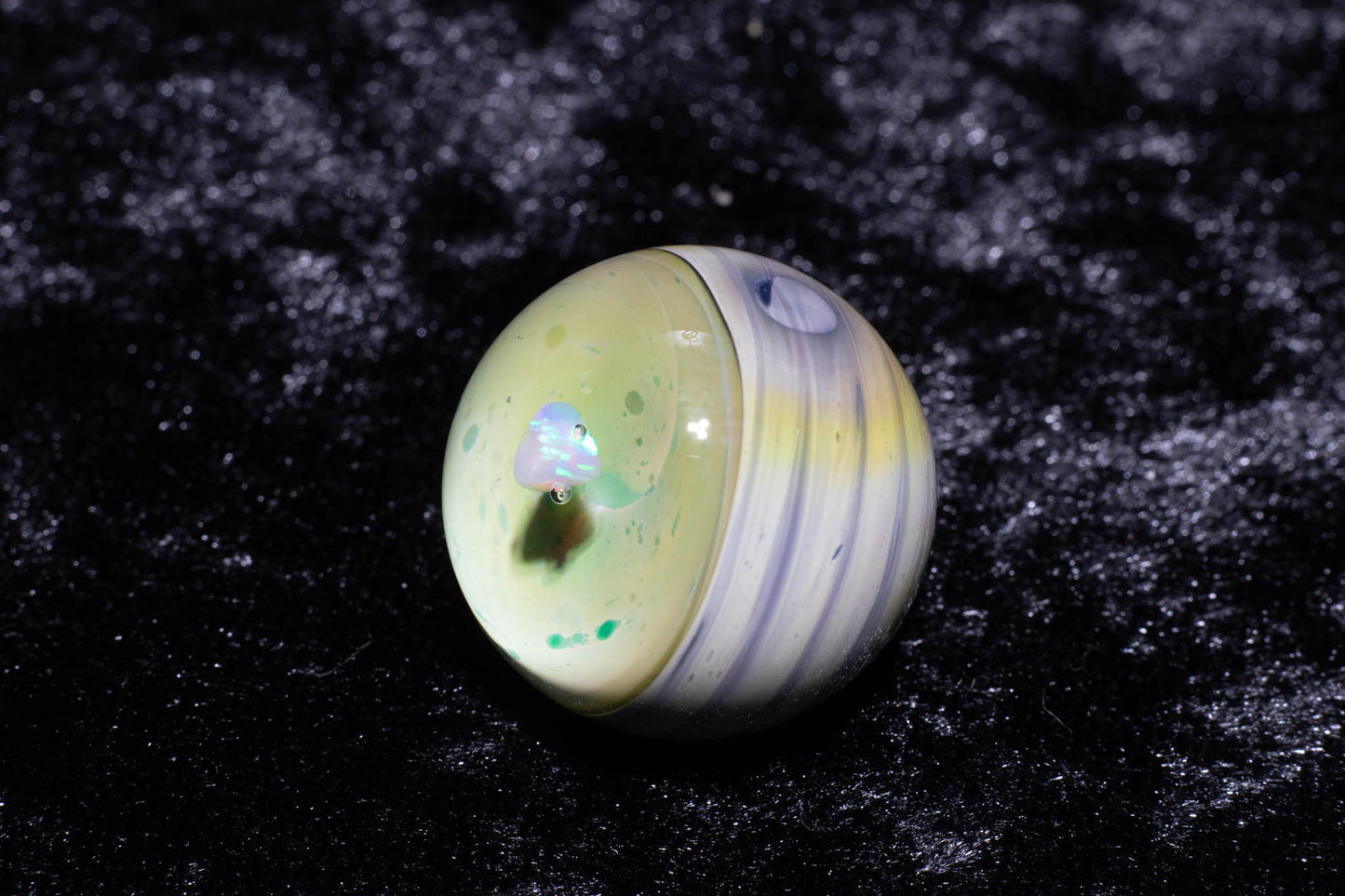 Encased Opal Glass Marble Set | 25mm Glass Marbles | Handblown Borosilicate Glass | Collectible Functional Glass