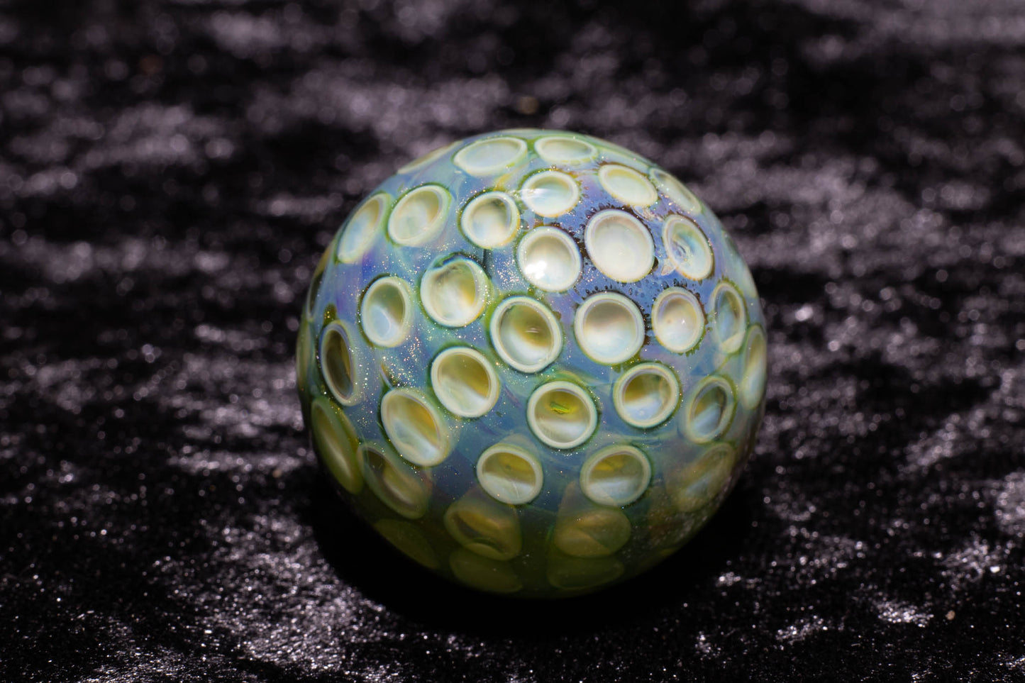 Large Honeycomb Display Marble | Glass Honeycomb Marble | Hider Marbles | Big Borosilicate Glass Marbles