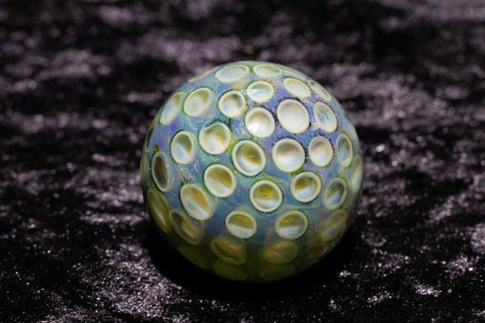Large Honeycomb Display Marble | Glass Honeycomb Marble | Hider Marbles | Big Borosilicate Glass Marbles