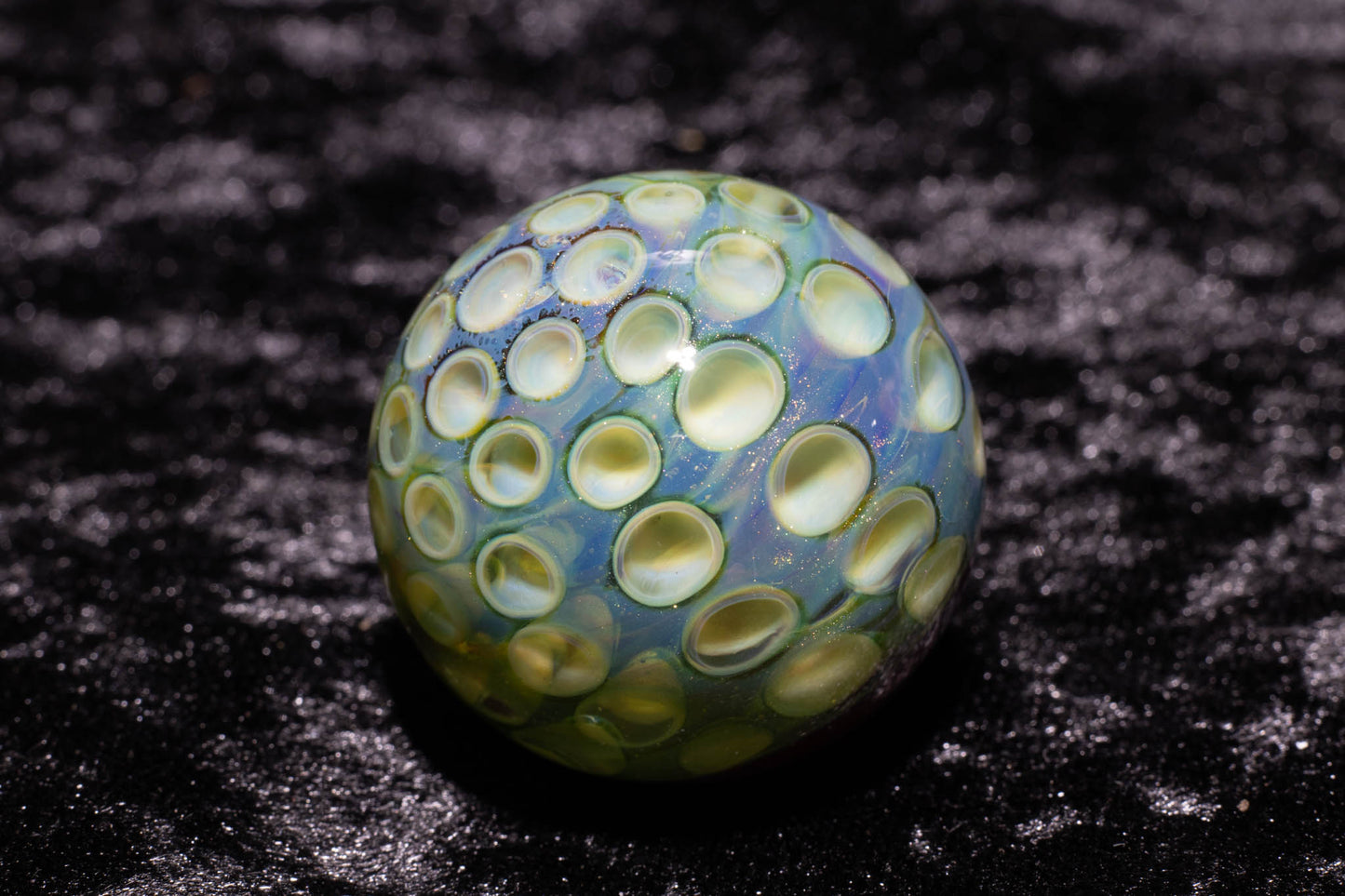 Large Honeycomb Display Marble | Glass Honeycomb Marble | Hider Marbles | Big Borosilicate Glass Marbles