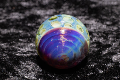 Large Honeycomb Display Marble | Glass Honeycomb Marble | Hider Marbles | Big Borosilicate Glass Marbles