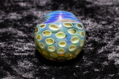 Large Honeycomb Display Marble | Glass Honeycomb Marble | Hider Marbles | Big Borosilicate Glass Marbles