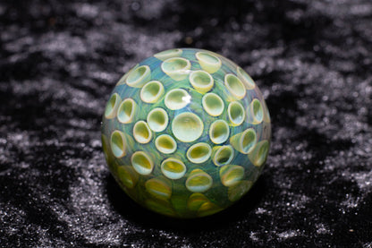 Large Honeycomb Display Marble | Glass Honeycomb Marble | Hider Marbles | Big Borosilicate Glass Marbles