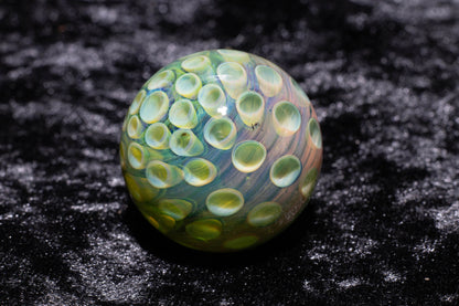 Large Honeycomb Display Marble | Glass Honeycomb Marble | Hider Marbles | Big Borosilicate Glass Marbles