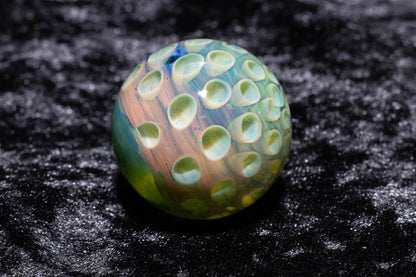 Large Honeycomb Display Marble | Glass Honeycomb Marble | Hider Marbles | Big Borosilicate Glass Marbles