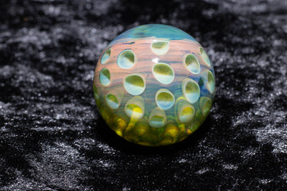 Large Honeycomb Display Marble | Glass Honeycomb Marble | Hider Marbles | Big Borosilicate Glass Marbles