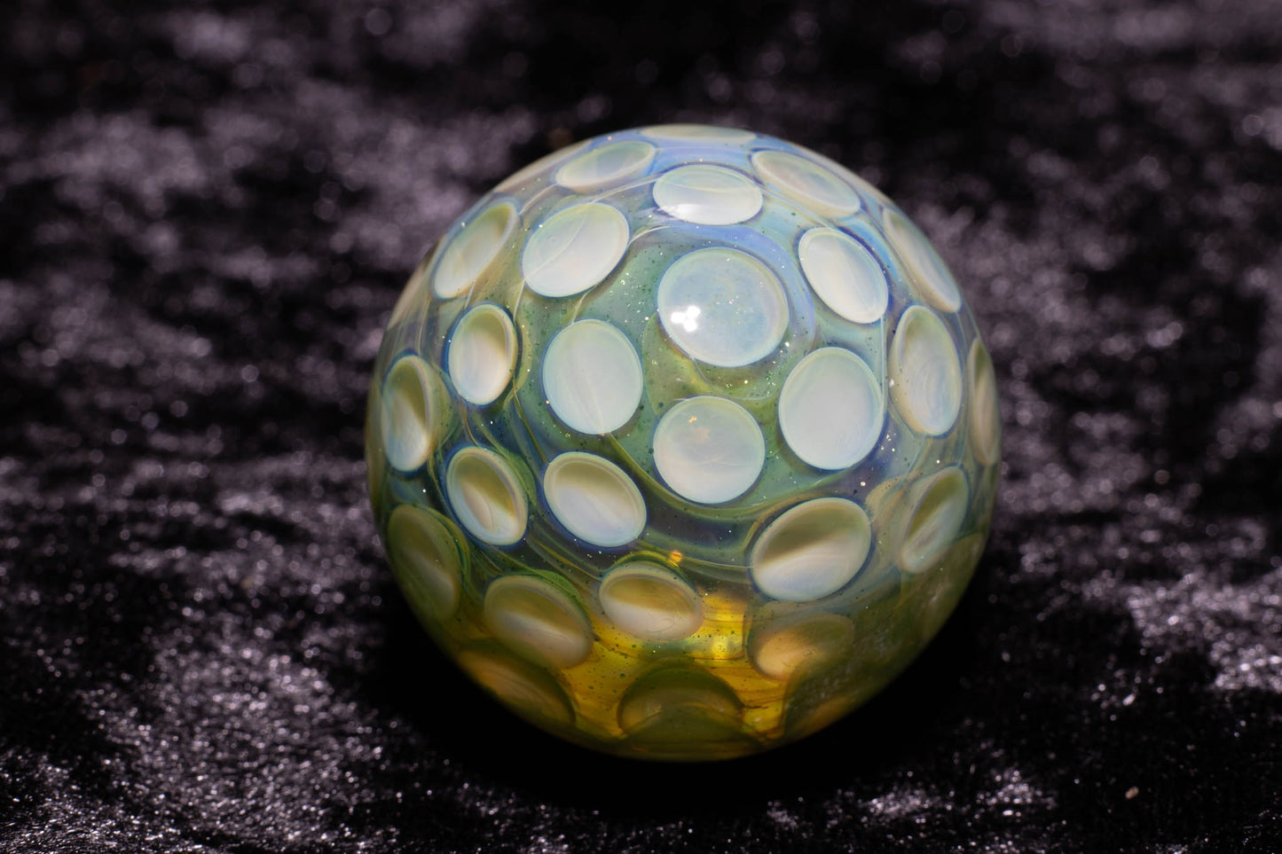 Large Honeycomb Display Marble | Glass Honeycomb Marble | Hider Marbles | Big Borosilicate Glass Marbles