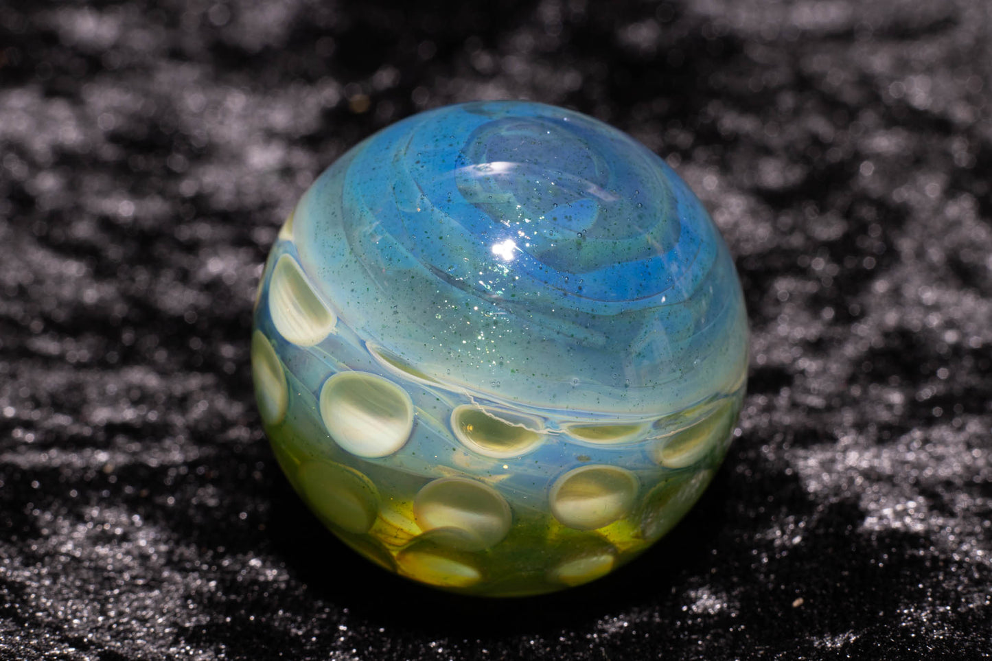 Large Honeycomb Display Marble | Glass Honeycomb Marble | Hider Marbles | Big Borosilicate Glass Marbles