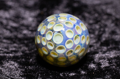 Large Honeycomb Display Marble | Glass Honeycomb Marble | Hider Marbles | Big Borosilicate Glass Marbles