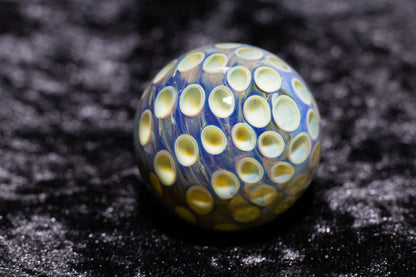 Large Honeycomb Display Marble | Glass Honeycomb Marble | Hider Marbles | Big Borosilicate Glass Marbles