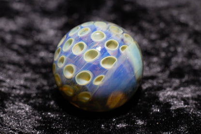 Large Honeycomb Display Marble | Glass Honeycomb Marble | Hider Marbles | Big Borosilicate Glass Marbles