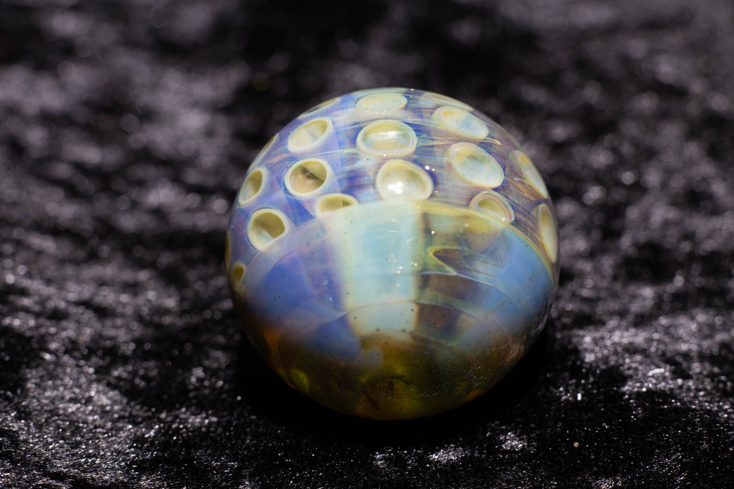 Large Honeycomb Display Marble | Glass Honeycomb Marble | Hider Marbles | Big Borosilicate Glass Marbles