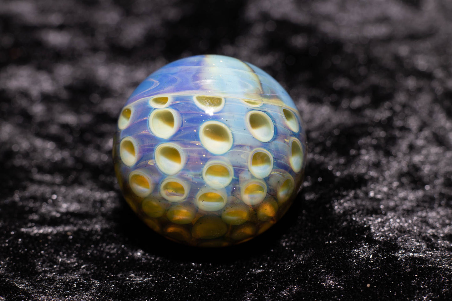 Large Honeycomb Display Marble | Glass Honeycomb Marble | Hider Marbles | Big Borosilicate Glass Marbles