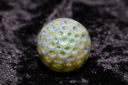 Large Honeycomb Display Marble | Glass Honeycomb Marble | Hider Marbles | Big Borosilicate Glass Marbles