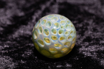 Large Honeycomb Display Marble | Glass Honeycomb Marble | Hider Marbles | Big Borosilicate Glass Marbles