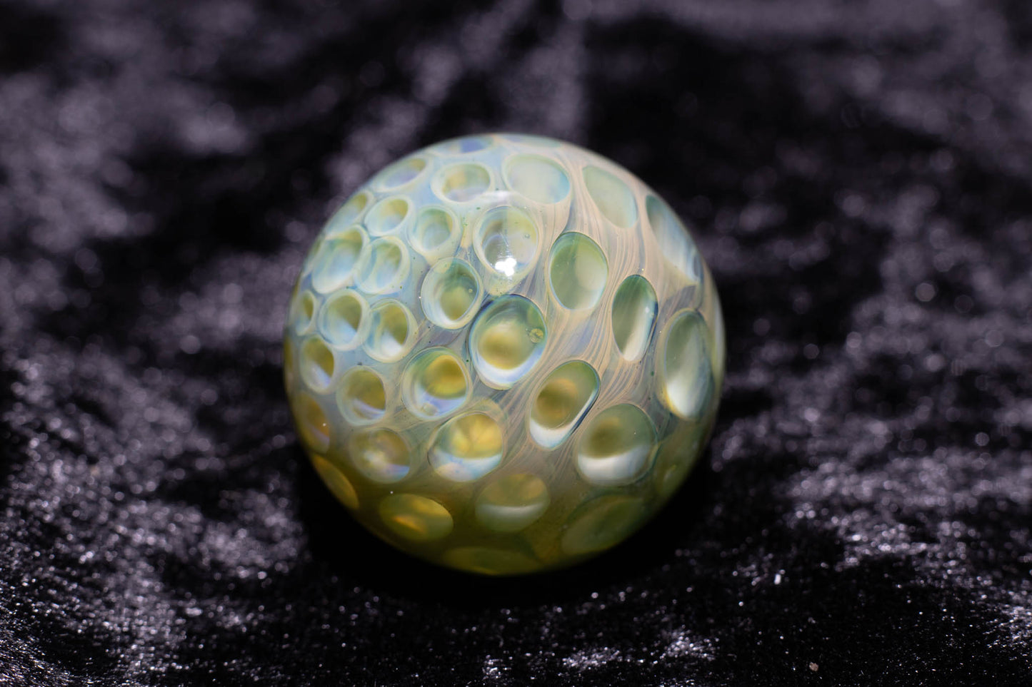 Large Honeycomb Display Marble | Glass Honeycomb Marble | Hider Marbles | Big Borosilicate Glass Marbles