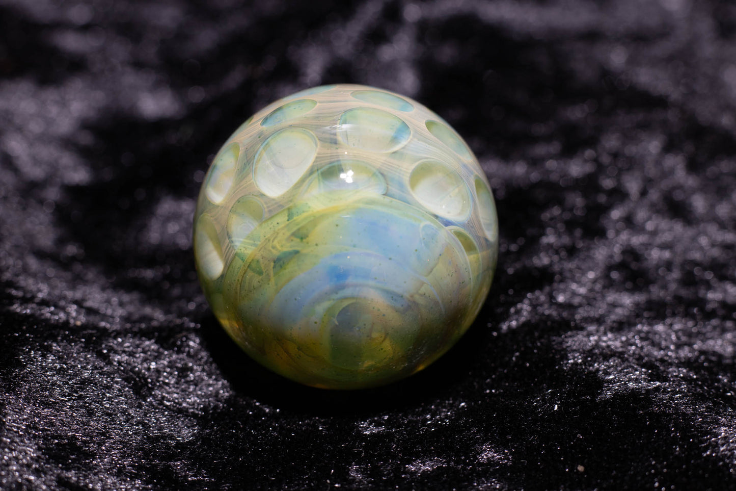 Large Honeycomb Display Marble | Glass Honeycomb Marble | Hider Marbles | Big Borosilicate Glass Marbles