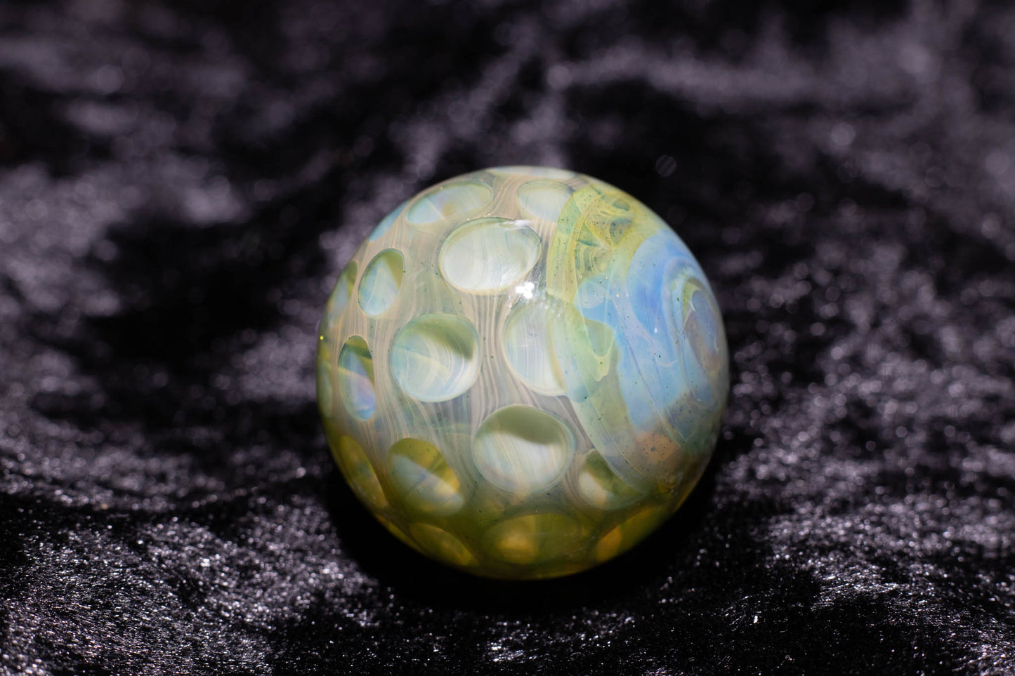 Large Honeycomb Display Marble | Glass Honeycomb Marble | Hider Marbles | Big Borosilicate Glass Marbles