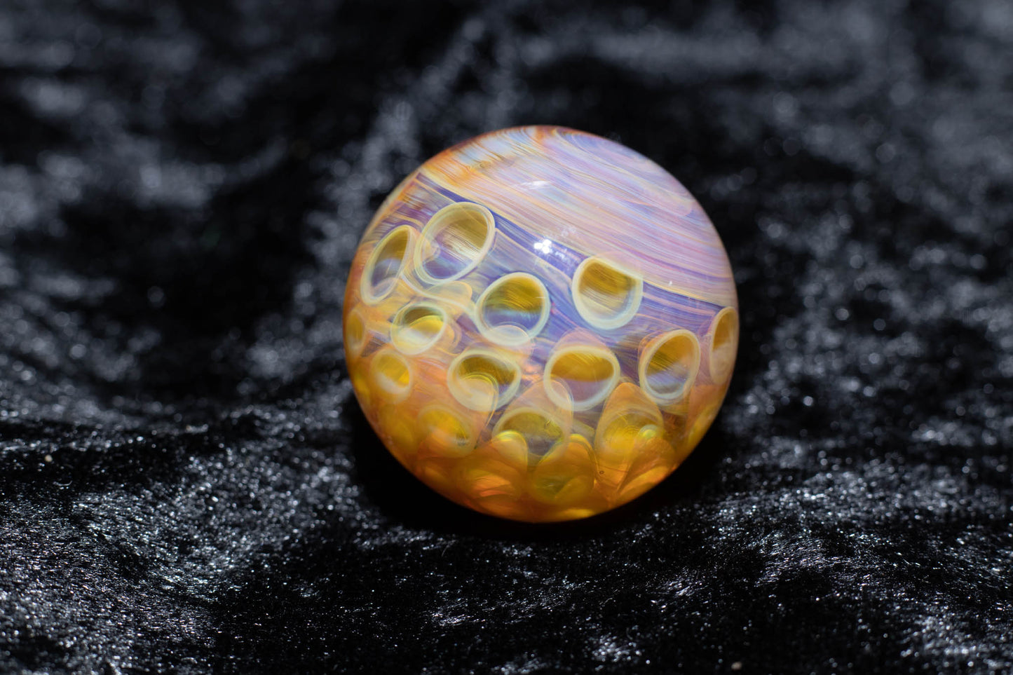 Large Honeycomb Display Marble | Glass Honeycomb Marble | Hider Marbles | Big Borosilicate Glass Marbles