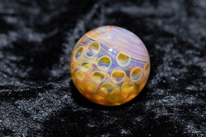 Large Honeycomb Display Marble | Glass Honeycomb Marble | Hider Marbles | Big Borosilicate Glass Marbles