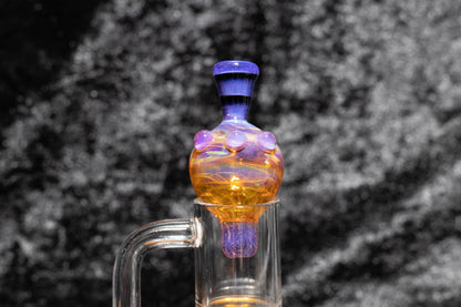 Heady Glass Top | 20-25mm Quartz Fit | Heady Bubble Cap | Functional Glass Piece