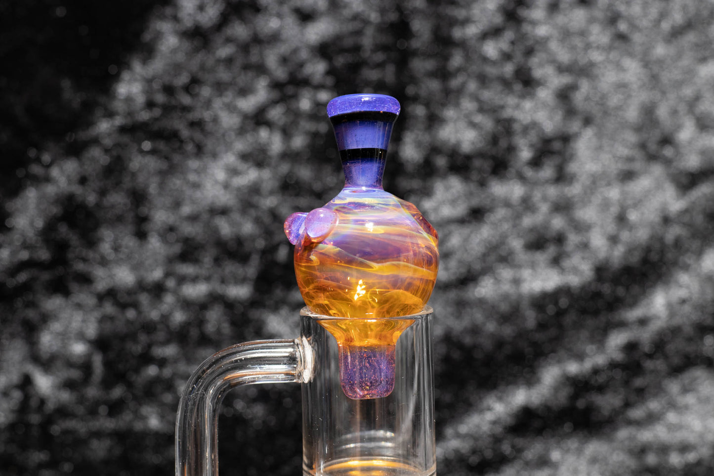 Heady Glass Top | 20-25mm Quartz Fit | Heady Bubble Cap | Functional Glass Piece