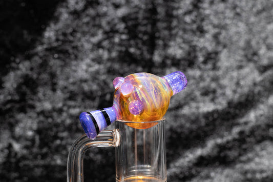 Heady Glass Top | 20-25mm Quartz Fit | Heady Bubble Cap | Functional Glass Piece