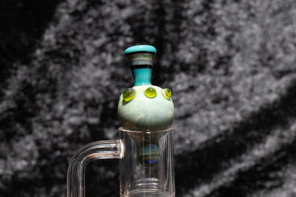 Heady Glass Top | 20-25mm Quartz Fit | Heady Bubble Cap | Functional Glass Piece