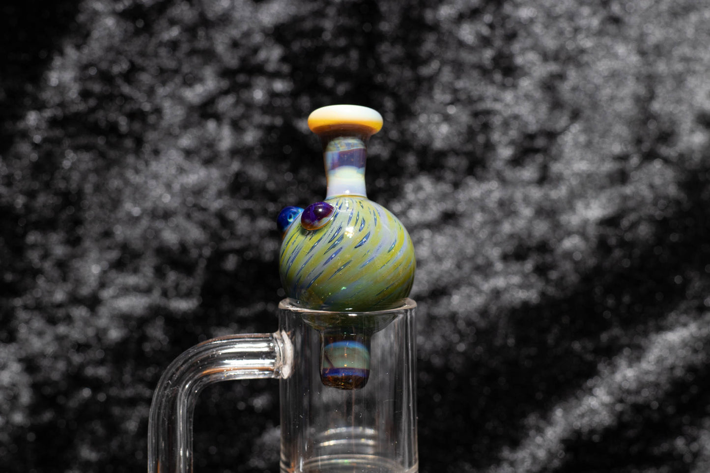 Heady Glass Top | 20-25mm Quartz Fit | Heady Bubble Cap | Functional Glass Piece