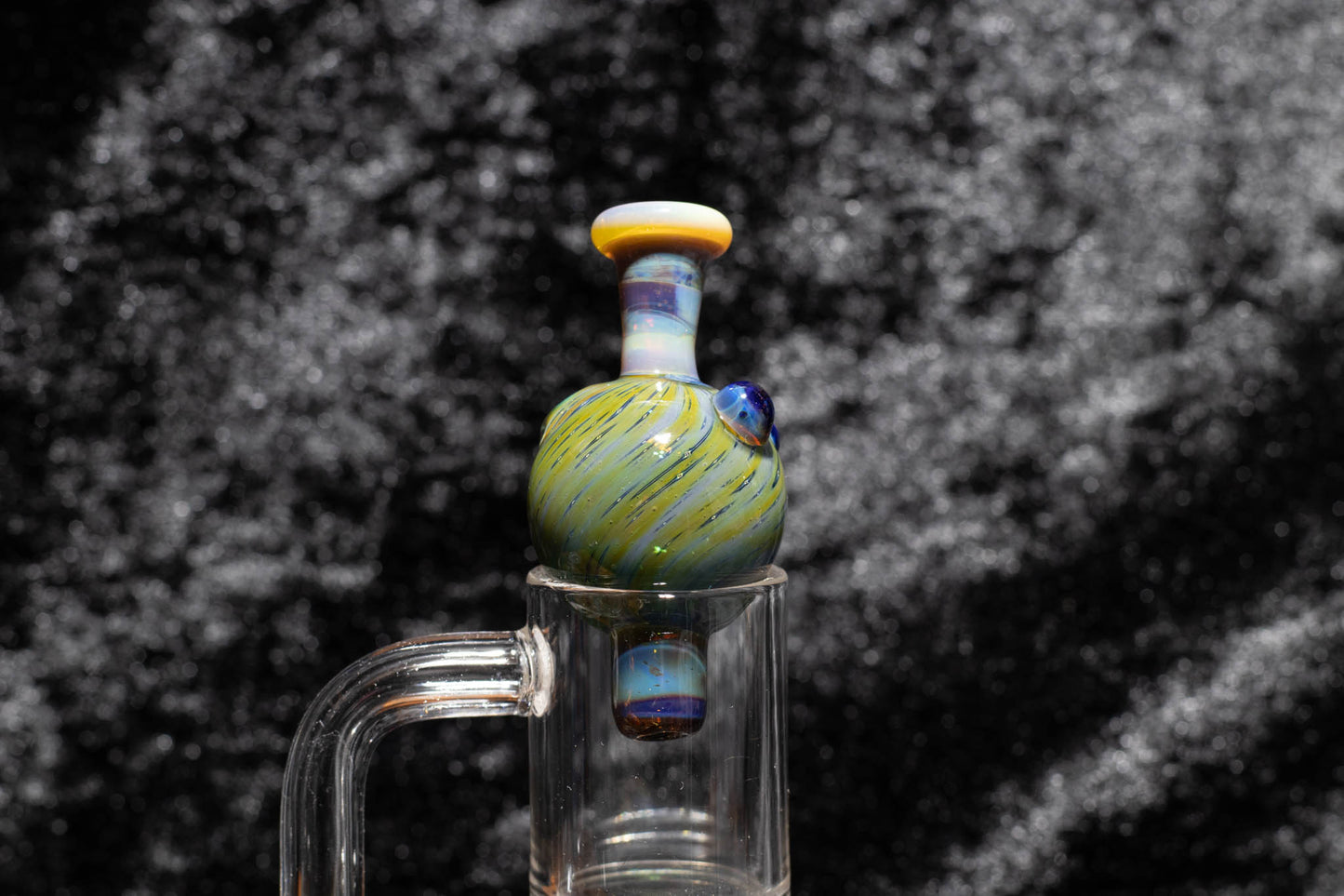 Heady Glass Top | 20-25mm Quartz Fit | Heady Bubble Cap | Functional Glass Piece