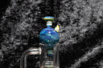 Heady Glass Top | 20-25mm Quartz Fit | Heady Bubble Cap | Functional Glass Piece