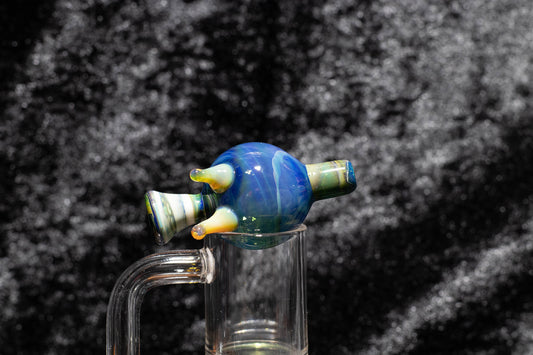 Heady Glass Top | 20-25mm Quartz Fit | Heady Bubble Cap | Functional Glass Piece