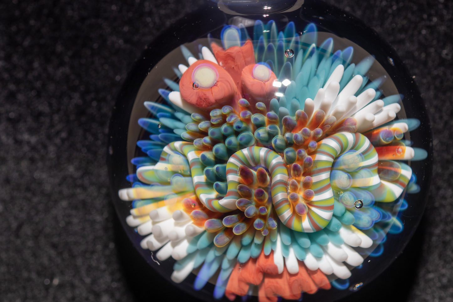 Coral Reef Pendant | Borosilicate Glass Ocean Jewelry | Beach Accessories | Sea Glass Necklace