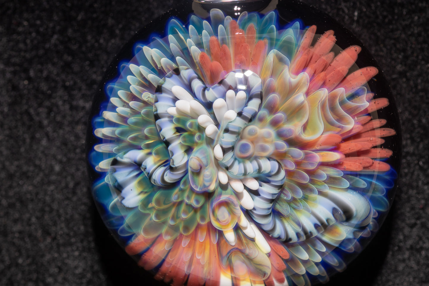 Coral Reef Pendant | Borosilicate Glass Ocean Jewelry | Beach Accessories | Sea Glass Necklace