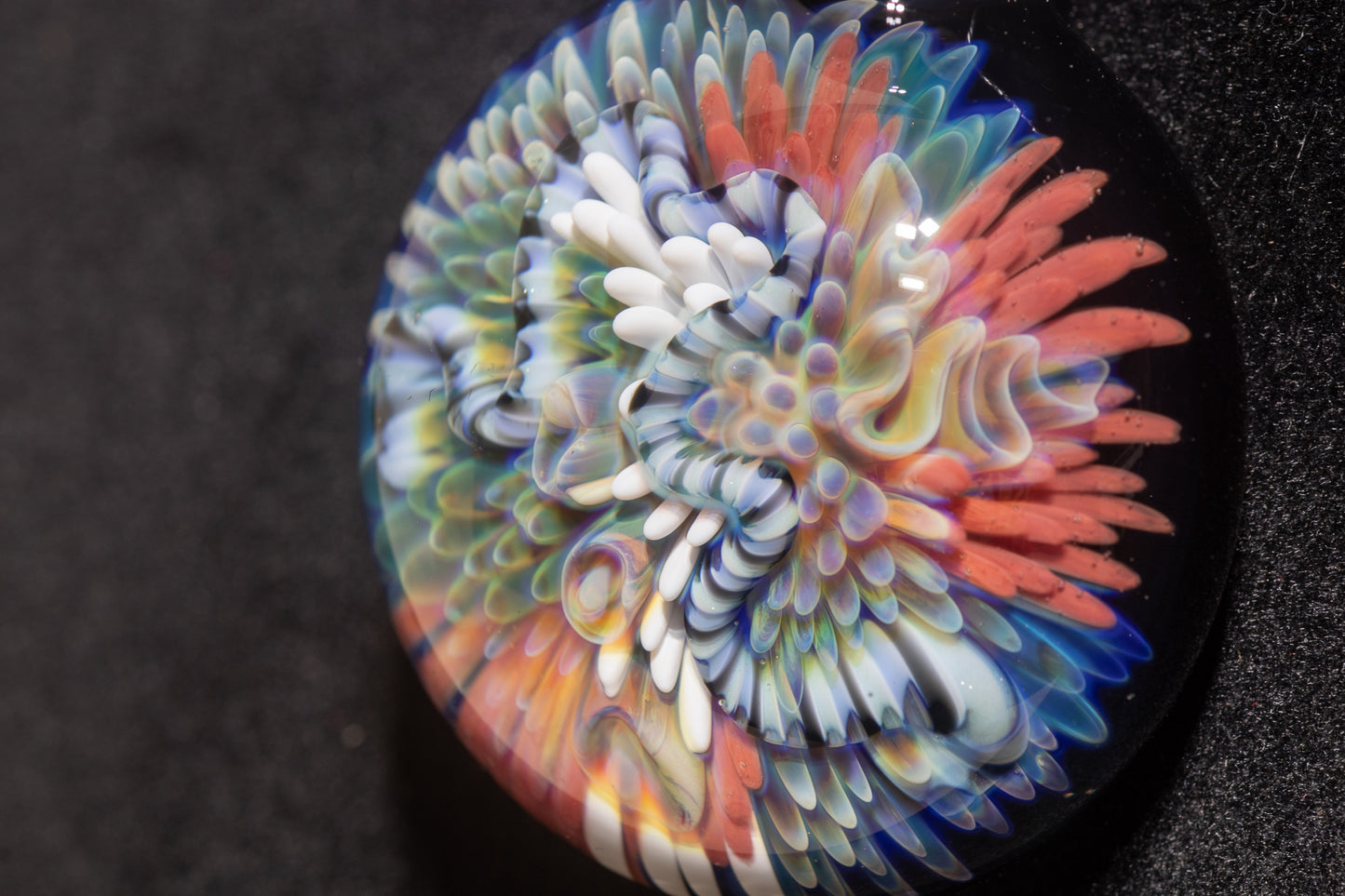 Coral Reef Pendant | Borosilicate Glass Ocean Jewelry | Beach Accessories | Sea Glass Necklace