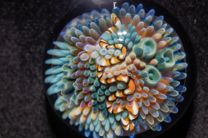 Coral Reef Pendant | Borosilicate Glass Ocean Jewelry | Beach Accessories | Sea Glass Necklace