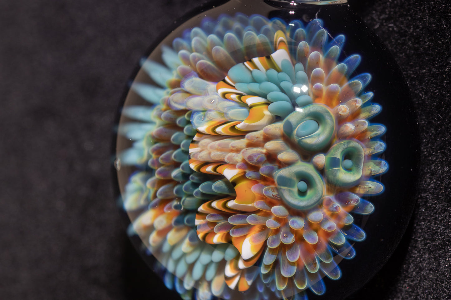 Coral Reef Pendant | Borosilicate Glass Ocean Jewelry | Beach Accessories | Sea Glass Necklace