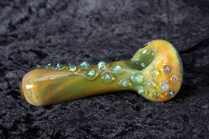Rainbow Glass Pipe | Thick Borosilicate Spoon | Handmade Pipe | Rainbow Glass Smoking Pipe