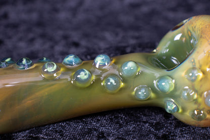 Rainbow Glass Pipe | Thick Borosilicate Spoon | Handmade Pipe | Rainbow Glass Smoking Pipe