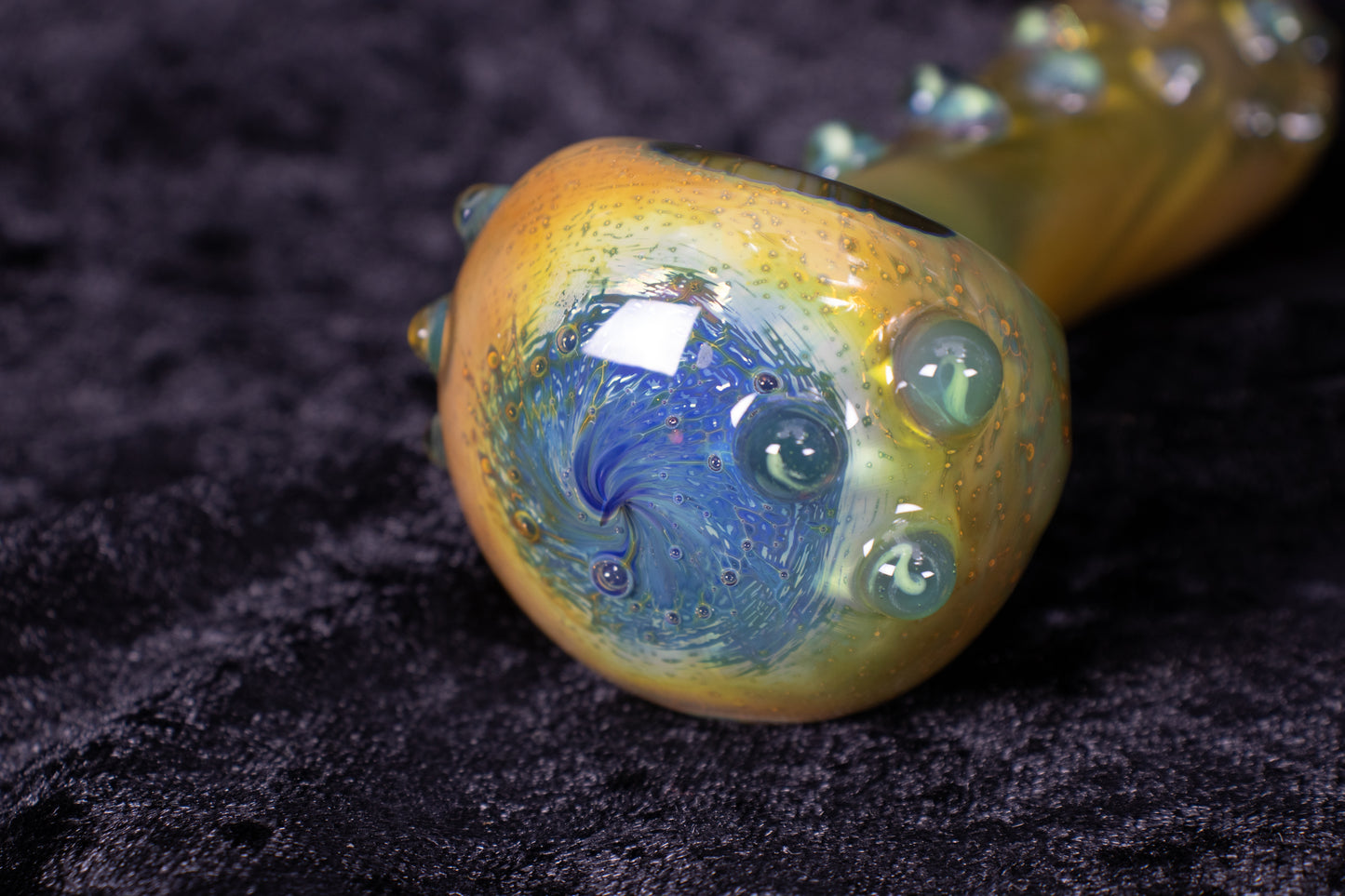 Rainbow Glass Pipe | Thick Borosilicate Spoon | Handmade Pipe | Rainbow Glass Smoking Pipe