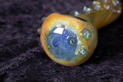 Rainbow Glass Pipe | Thick Borosilicate Spoon | Handmade Pipe | Rainbow Glass Smoking Pipe