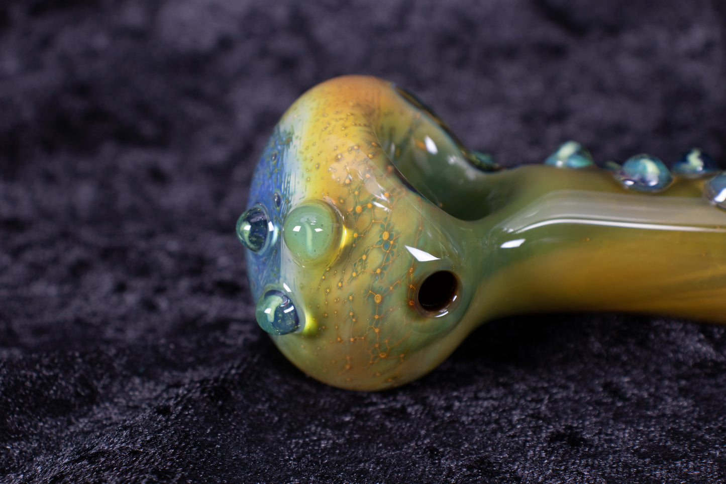 Rainbow Glass Pipe | Thick Borosilicate Spoon | Handmade Pipe | Rainbow Glass Smoking Pipe