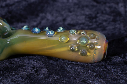 Rainbow Glass Pipe | Thick Borosilicate Spoon | Handmade Pipe | Rainbow Glass Smoking Pipe
