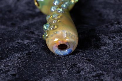 Rainbow Glass Pipe | Thick Borosilicate Spoon | Handmade Pipe | Rainbow Glass Smoking Pipe
