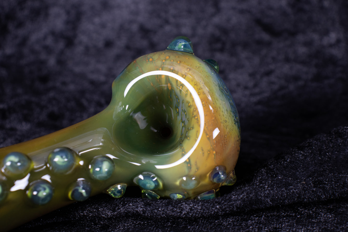 Rainbow Glass Pipe | Thick Borosilicate Spoon | Handmade Pipe | Rainbow Glass Smoking Pipe