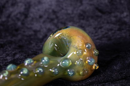 Rainbow Glass Pipe | Thick Borosilicate Spoon | Handmade Pipe | Rainbow Glass Smoking Pipe