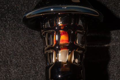 Ship Lantern Glass Pendant | Handmade Victorian Street Lamp | Glass Candle Necklace Old Antique style Jewelry | Sculpted Art Flame Pendants