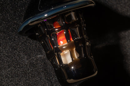 Ship Lantern Glass Pendant | Handmade Victorian Street Lamp | Glass Candle Necklace Old Antique style Jewelry | Sculpted Art Flame Pendants