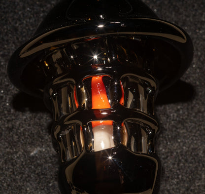 Ship Lantern Glass Pendant | Handmade Victorian Street Lamp | Glass Candle Necklace Old Antique style Jewelry | Sculpted Art Flame Pendants