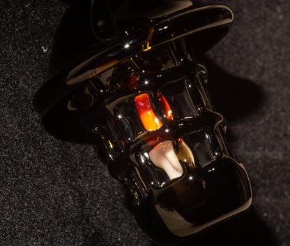 Ship Lantern Glass Pendant | Handmade Victorian Street Lamp | Glass Candle Necklace Old Antique style Jewelry | Sculpted Art Flame Pendants